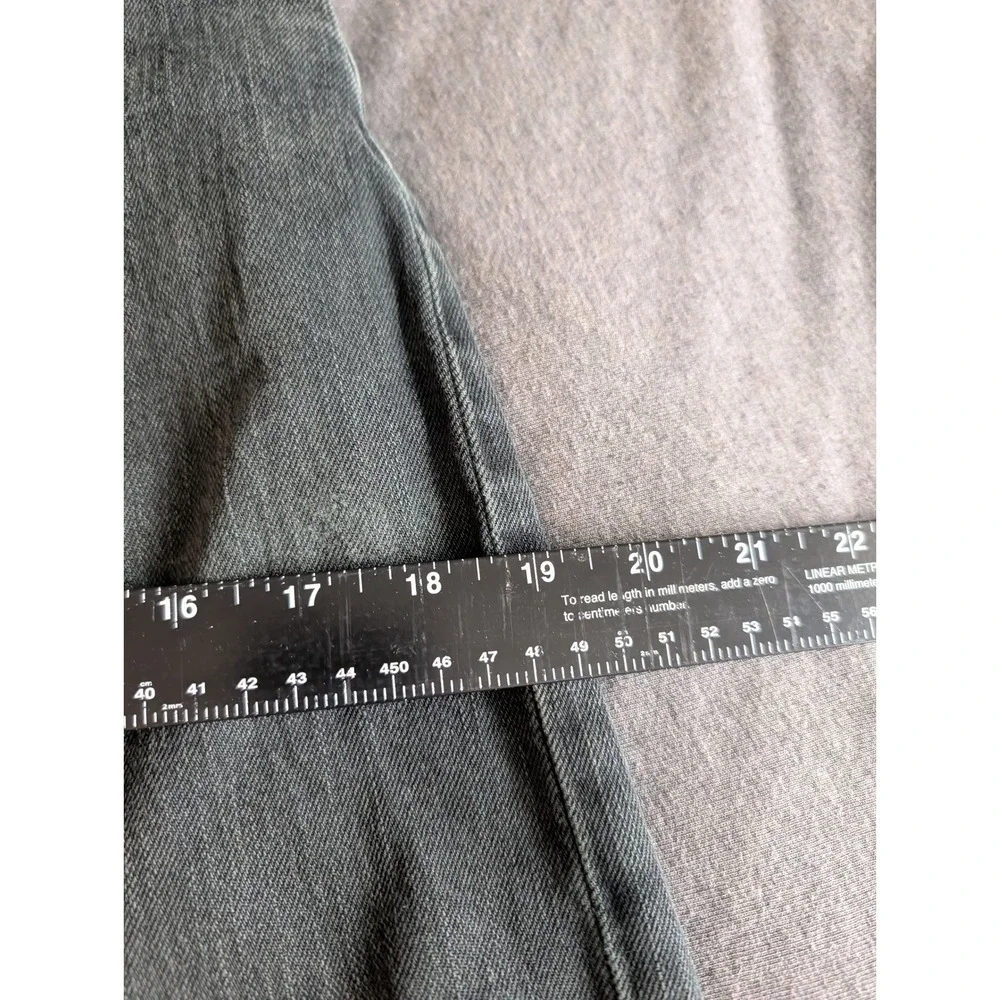 Levis 511 Slim Fit Jeans Faded Black Denim 33x32 Repaired Crotch 62209-0016